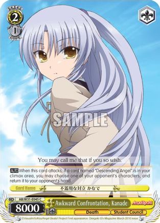 Awkward Confrontation, Kanade (AB/W31-E045 C) - Angel Beats! Re:Edit