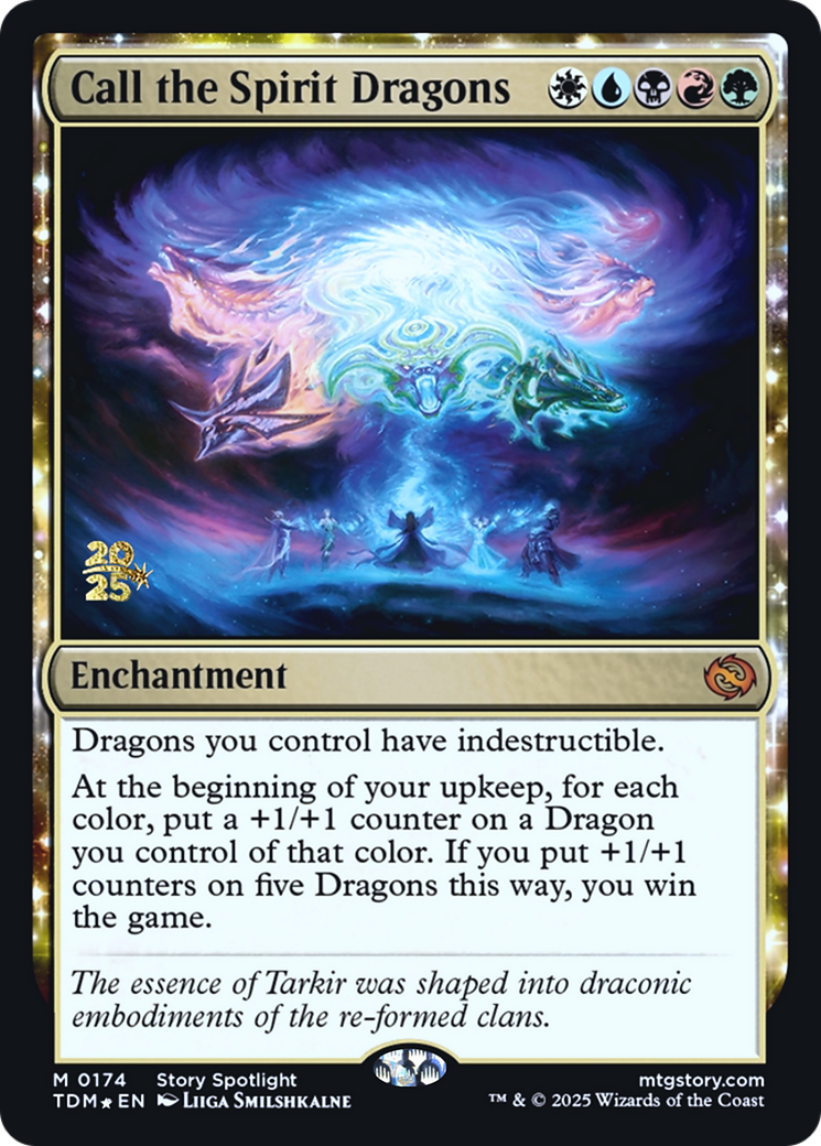 Call the Spirit Dragons [Tarkir: Dragonstorm Prerelease Promos]
