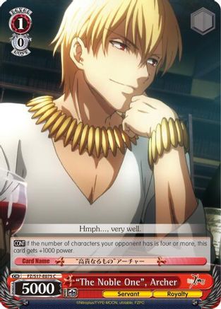 "The Noble One", Archer (FZ/S17-E075 C) - Fate/Zero