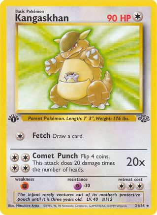 Kangaskhan (21) 021  - Unlimited Jungle - Rare