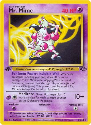 Mr. Mime (22) 022  - Unlimited Jungle - Rare