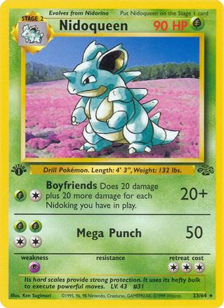 Nidoqueen (23) 023  - Unlimited Jungle - Rare