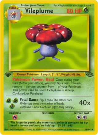 Vileplume (31) 031  - 1st Edition Jungle - Rare