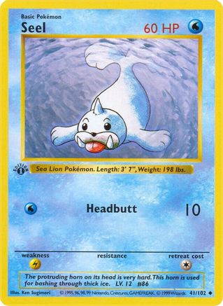 Seel 041  - Unlimited Base Set Shadowless - Uncommon
