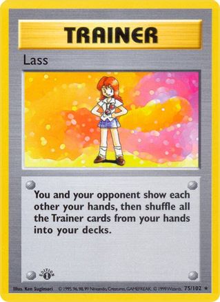 Lass 075  - Unlimited Base Set Shadowless - Rare