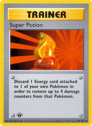 Super Potion 090  - 1st Edition Base Set Shadowless - Uncommon