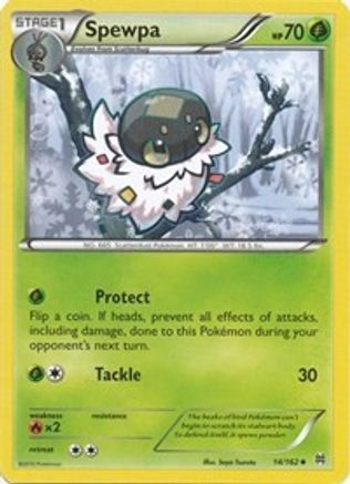 Spewpa 014  - Reverse Holofoil XY  BREAKthrough - Uncommon