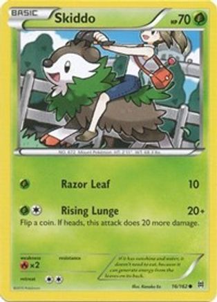 Skiddo 016  - Reverse Holofoil XY  BREAKthrough - Common