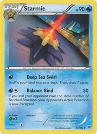 Starmie 030  - Reverse Holofoil XY  BREAKthrough - Uncommon
