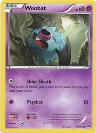 Woobat 071  - Reverse Holofoil XY  BREAKthrough - Common