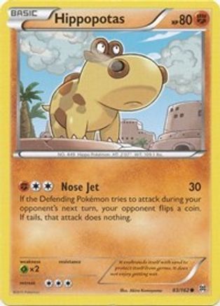 Hippopotas 083  XY  BREAKthrough - Common