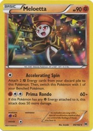 Meloetta 085  - Reverse Holofoil XY  BREAKthrough - Holo Rare