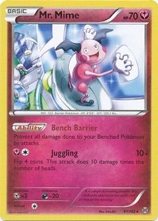 Mr. Mime 097  - Reverse Holofoil XY  BREAKthrough - Rare