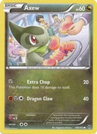 Axew (109) 109  - Reverse Holofoil XY  BREAKthrough - Common