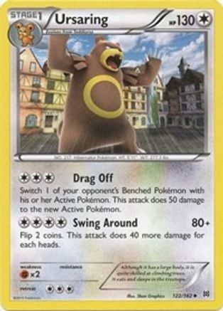 Ursaring 122  - Reverse Holofoil XY  BREAKthrough - Uncommon