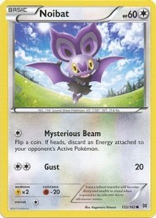 Noibat (132) 132  - Reverse Holofoil XY  BREAKthrough - Common