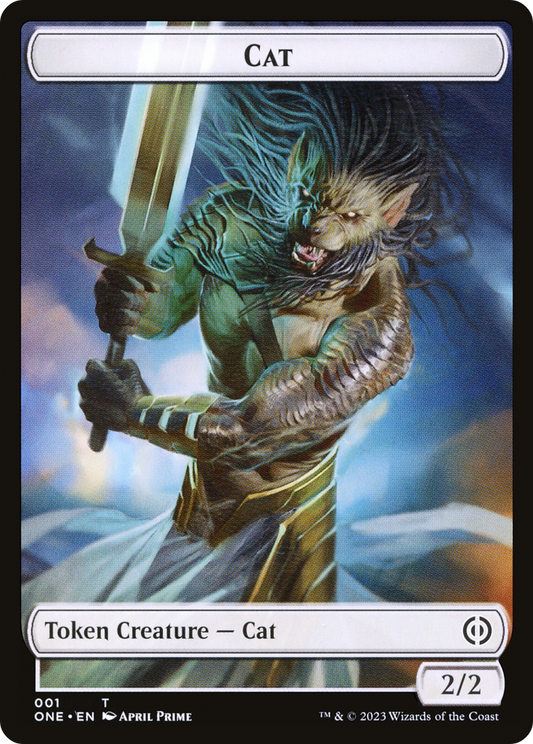 Cat (TONE-001) - Phyrexia: All Will Be One Tokens Foil