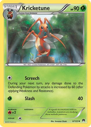 Kricketune/122  - Reverse Holofoil XY  BREAKpoint - Uncommon