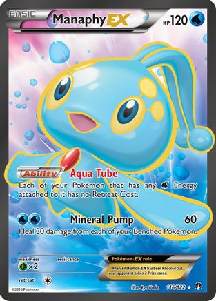 Manaphy EX (Full Art) 116  - Holofoil XY  BREAKpoint - Ultra Rare