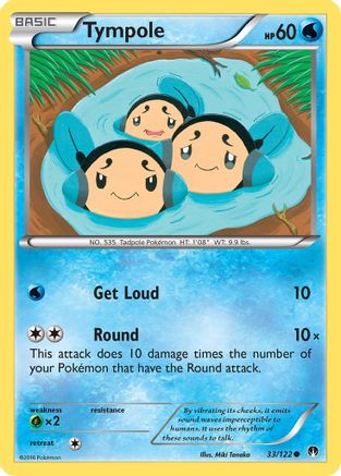 Tympole 033/122  - Reverse Holofoil XY  BREAKpoint - Common