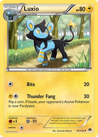 Luxio 045/122  XY  BREAKpoint - Uncommon
