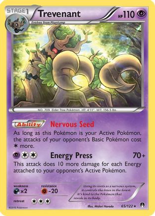 Trevenant  XY  BREAKpoint - Rare