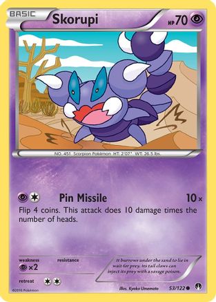 Skorupi 053/122  - Reverse Holofoil XY  BREAKpoint - Common