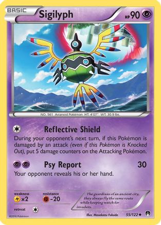 Sigilyph  - Reverse Holofoil XY  BREAKpoint - Uncommon