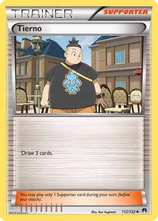 Tierno 112  - Reverse Holofoil XY  BREAKpoint - Uncommon