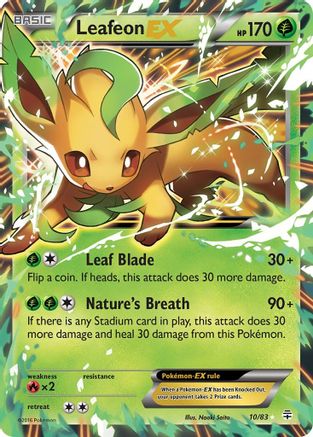 Leafeon EX 010  - Holofoil Generations - Ultra Rare