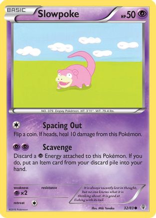 Slowpoke 032  - Reverse Holofoil Generations - Common
