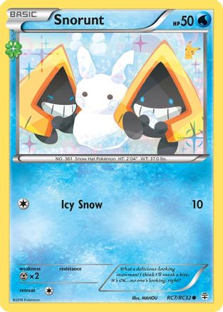 Snorunt RC7  Generations Radiant Collection - Common