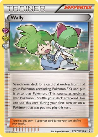 Wally RC27  - Holofoil Generations Radiant Collection - Uncommon