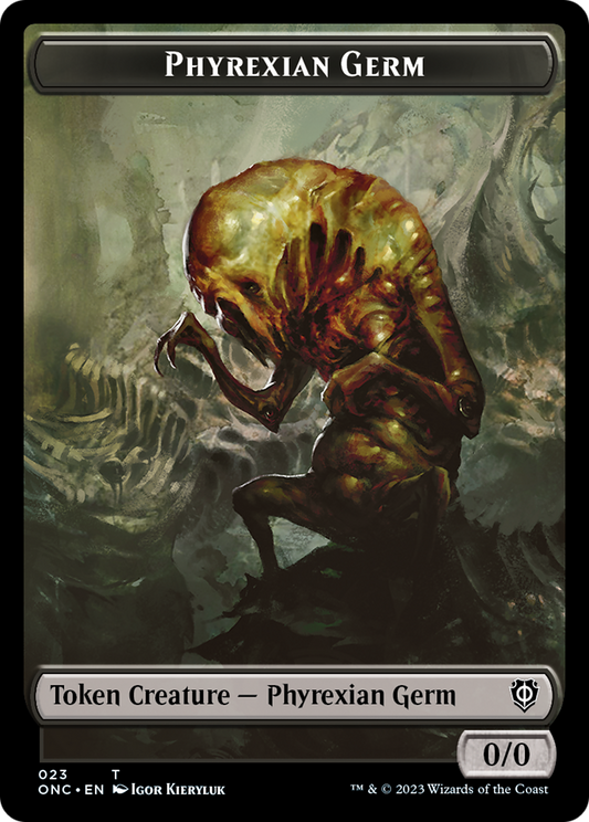 Phyrexian Germ (TONC-023) - Phyrexia: All Will Be One Commander Tokens Foil