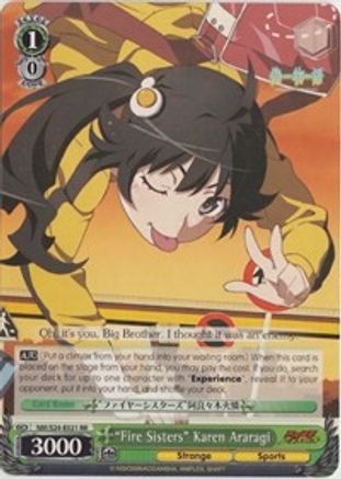 "Fire Sisters" Karen Araragi (NM/S24-E021 RR) - NISEMONOGATARI