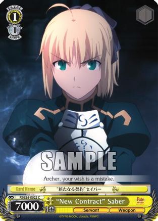 "New Contract" Saber (FS/S36-E022 C) - Fate/stay night [Unlimited Blade Works] Vol. II