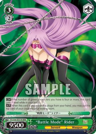 "Battle Mode" Rider (RRR) (FS/S36-E031R RRR) - Fate/stay night [Unlimited Blade Works] Vol. II