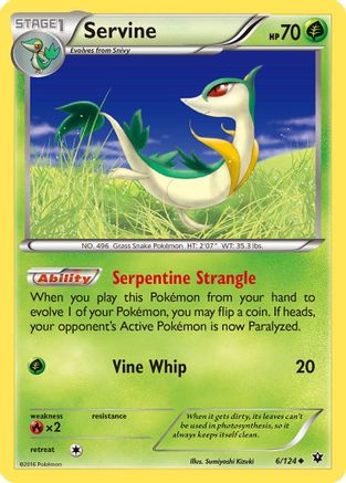 Servine 006  XY  Fates Collide - Uncommon