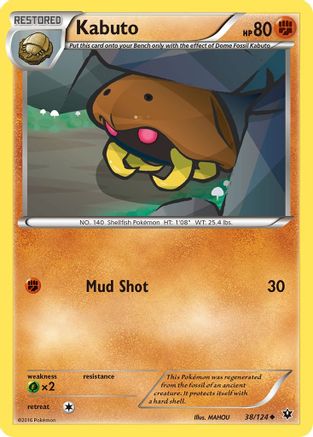 Kabuto 038  XY  Fates Collide - Uncommon