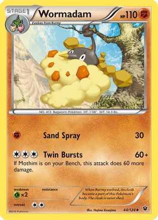 Wormadam (44)  - Reverse Holofoil XY  Fates Collide - Uncommon