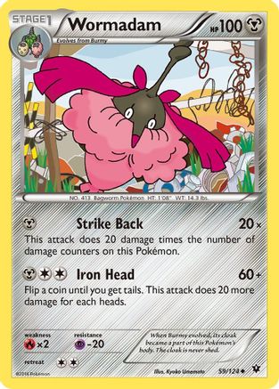 Wormadam (59)  - Reverse Holofoil XY  Fates Collide - Uncommon