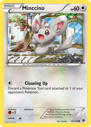 Minccino (86) 086  - Reverse Holofoil XY  Fates Collide - Common