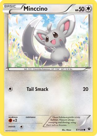 Minccino (87) 087  - Reverse Holofoil XY  Fates Collide - Common