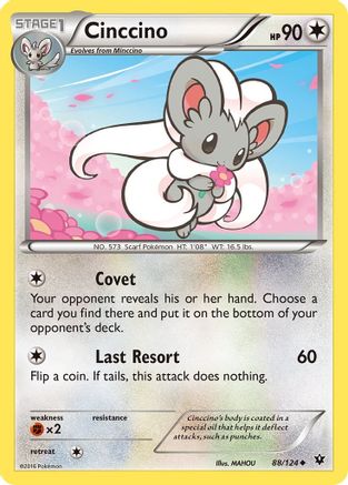 Cinccino (88) 088  - Reverse Holofoil XY  Fates Collide - Uncommon