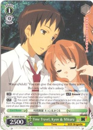 Time Travel, Kyon & Mikuru (SY/WE09-E06) - The Melancholy of Haruhi Suzumiya Extra Booster
