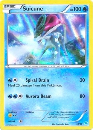Suicune (30 030  - Holofoil XY Trainer Kit Pikachu Libre & Suicune - Common