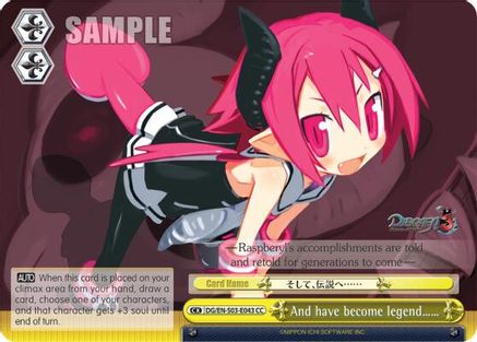 And have become legend...... (DG/EN-S03-E043 CC) - Disgaea