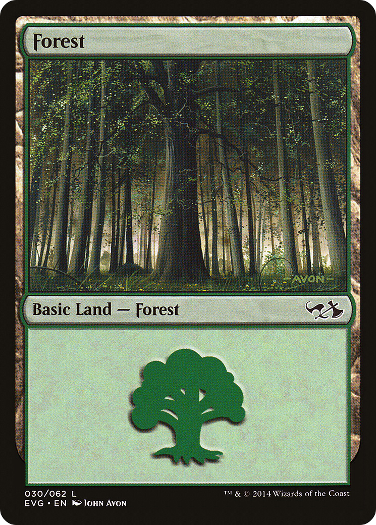 Forest (30) (Elves vs. Goblins) [Duel Decks Anthology]