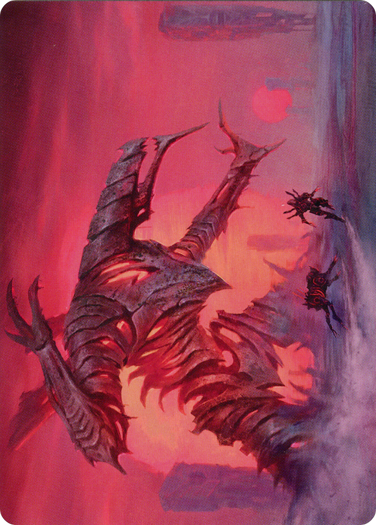 Red Sun's Twilight // Red Sun's Twilight (AONE-033) - Phyrexia: All Will Be One Art Series (Borderless) Foil