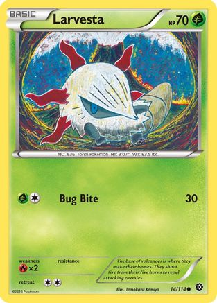 Larvesta 014  XY  Steam Siege - Common